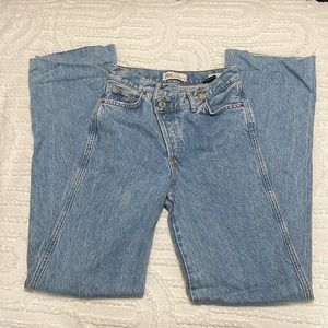 Zara Criss Cross jeans straight leg